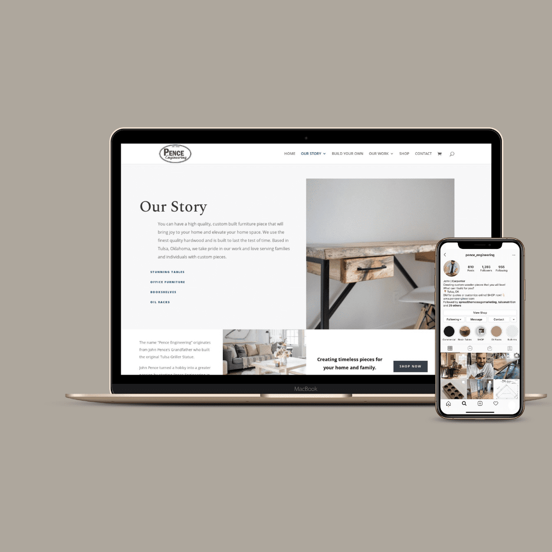 SEO Optimized Website + Social Media Marketing for Pence Engineering